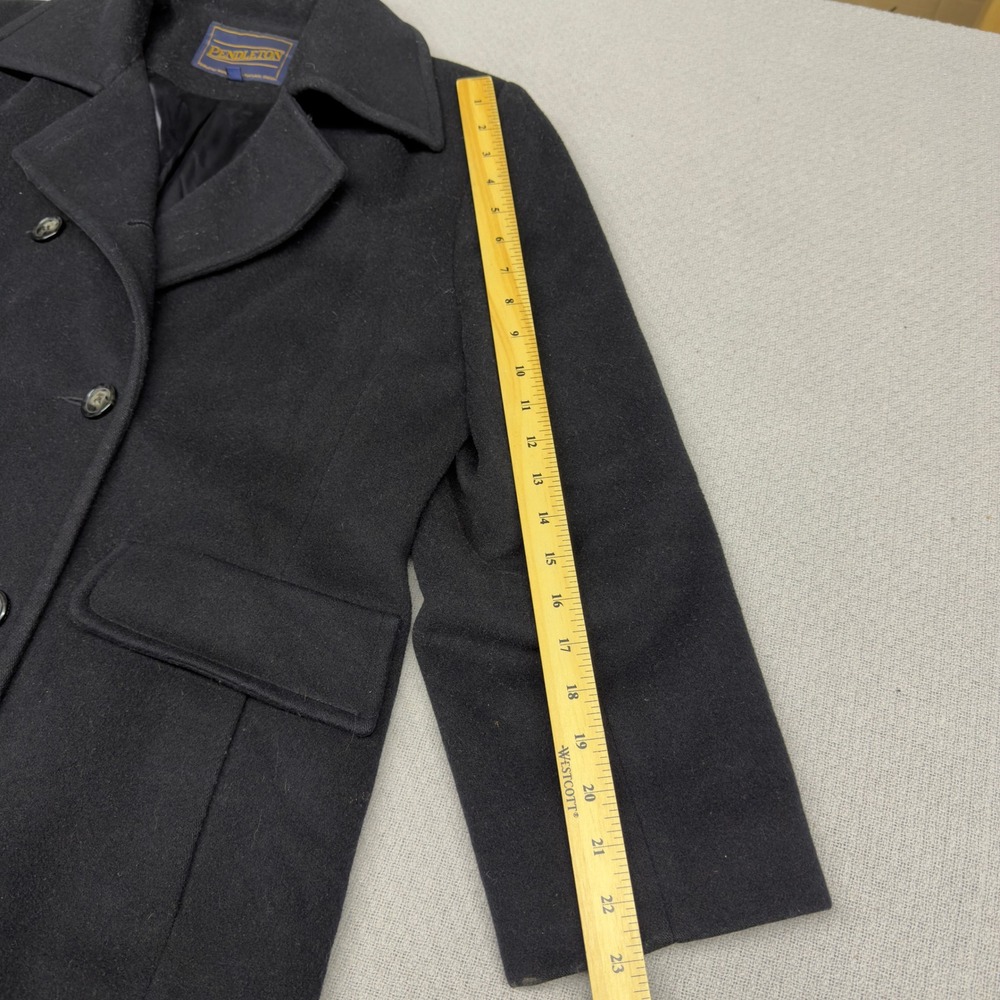 Pendleton Wool Peacoat Black Double Breasted Clas… - image 8